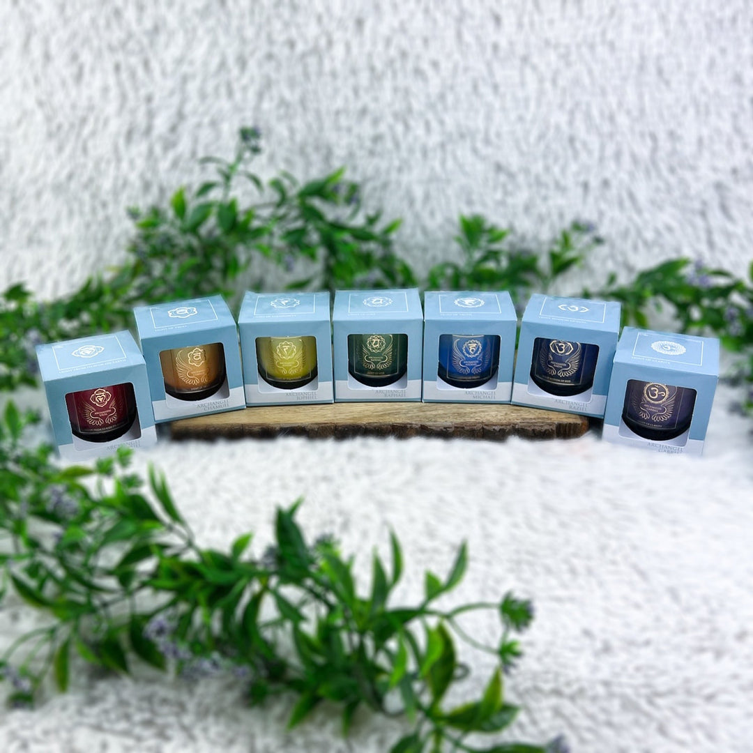 Chakra - Erzengel - Set mit 7 Kerzen - SoulGlow - Aura, Chakra, Engel