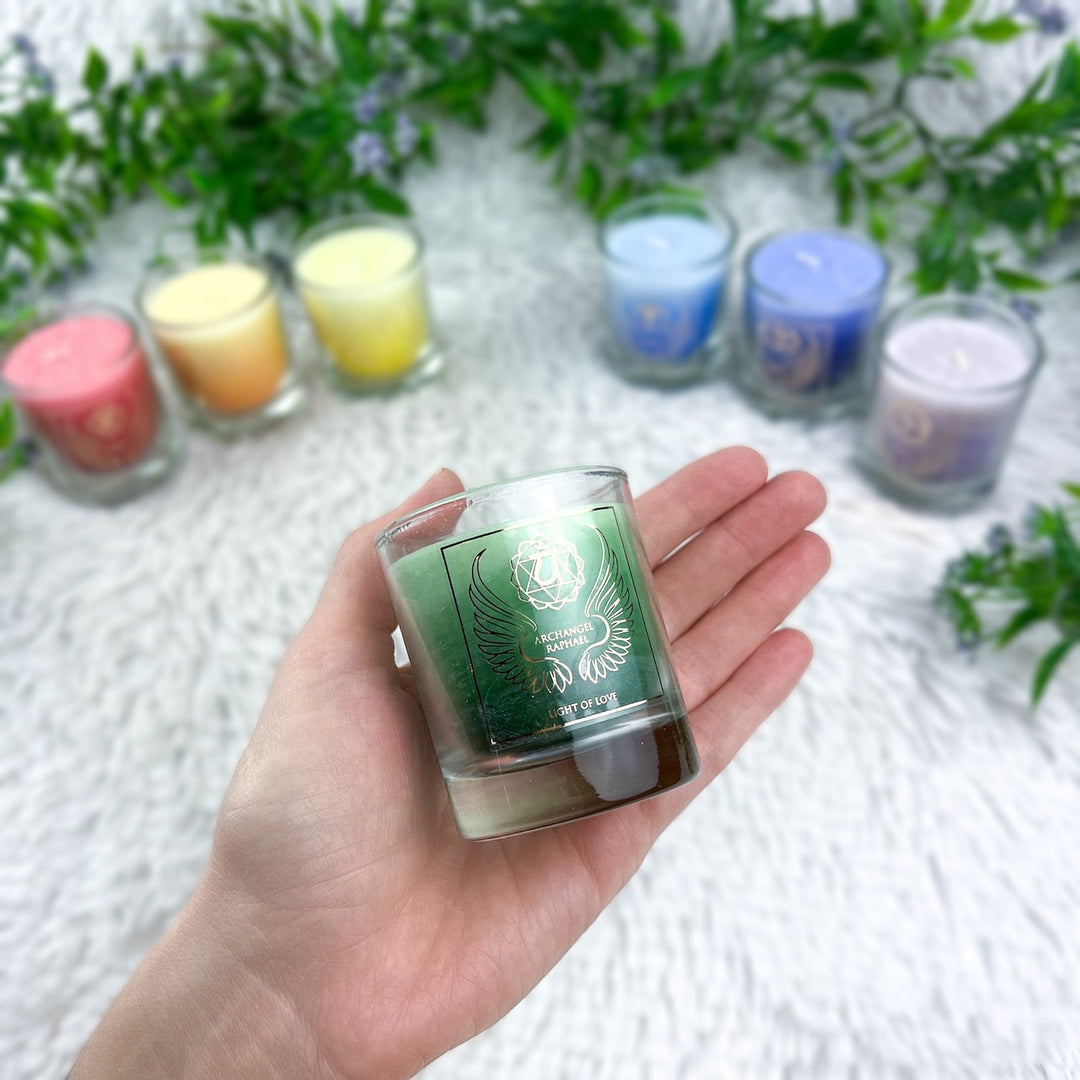 Chakra - Erzengel - Set mit 7 Kerzen - SoulGlow - Aura, Chakra, Engel