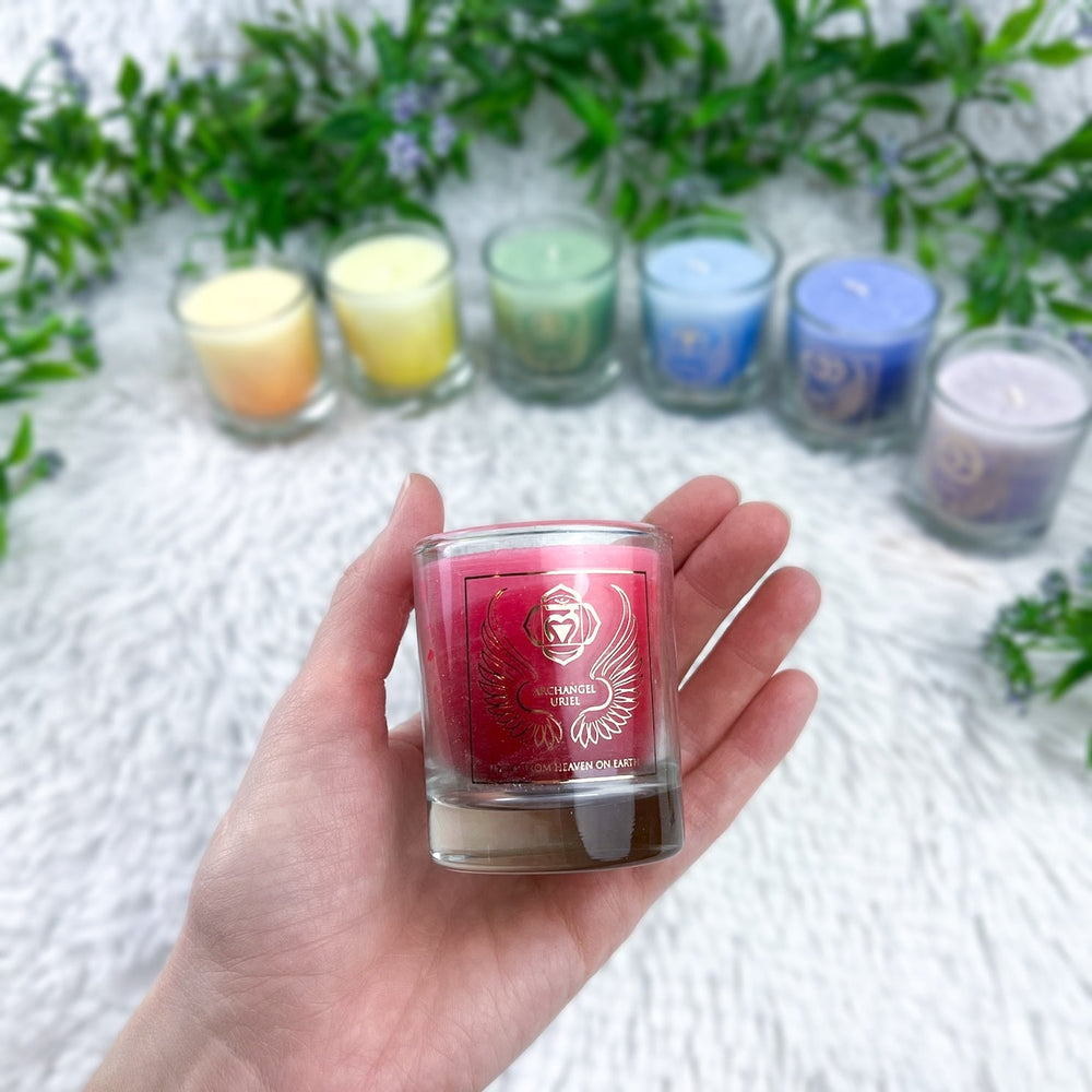 Chakra - Erzengel - Set mit 7 Kerzen - SoulGlow - Aura, Chakra, Engel