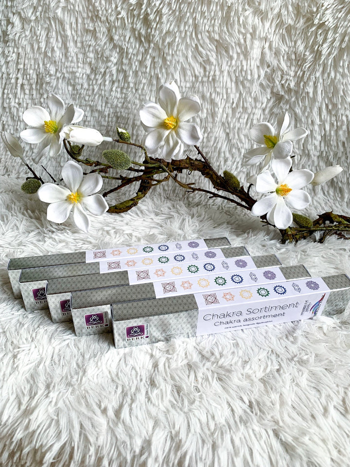Chakra Räucherstäbchen + Halter - SoulGlow - Aura, Chakra, not - on - sale