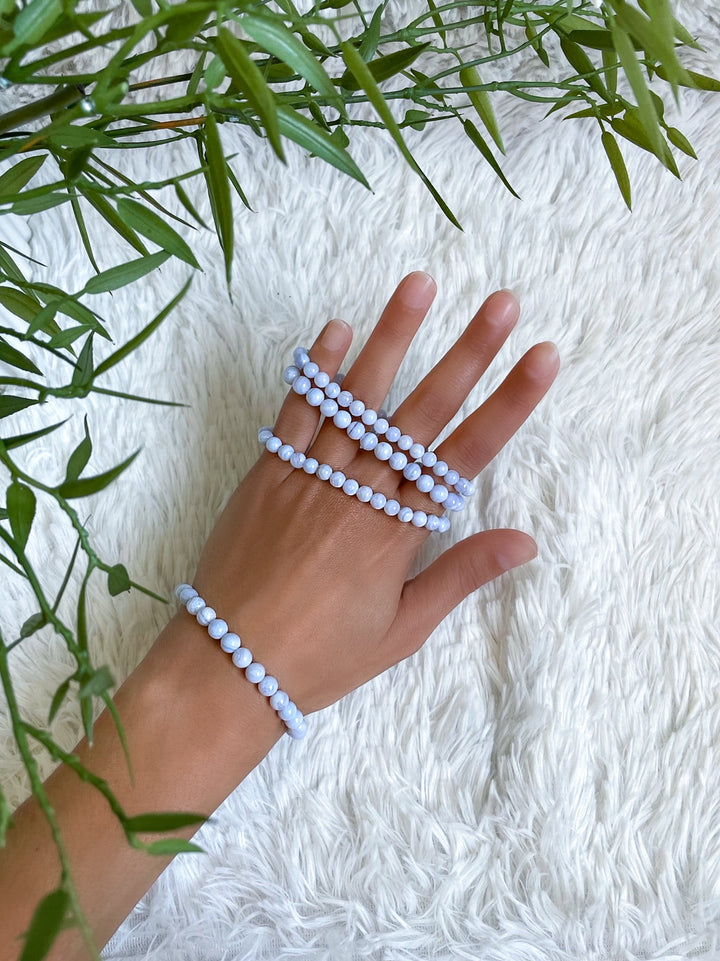 Chalcedon Armband - SoulGlow - Armband, balance, blau