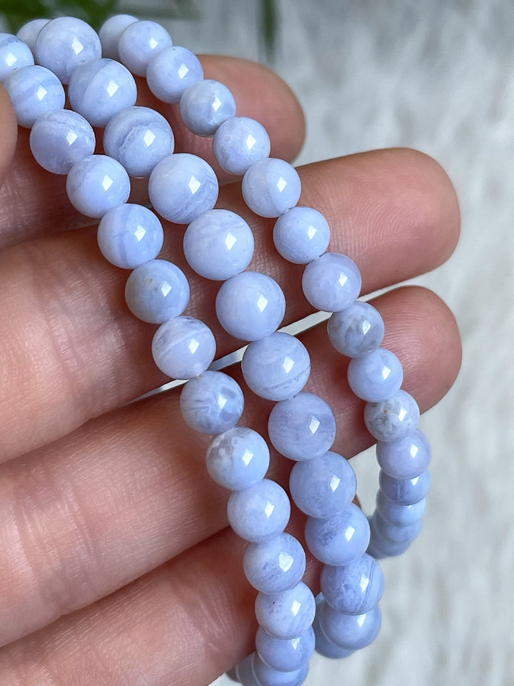 Chalcedon Armband - SoulGlow - Armband, balance, blau