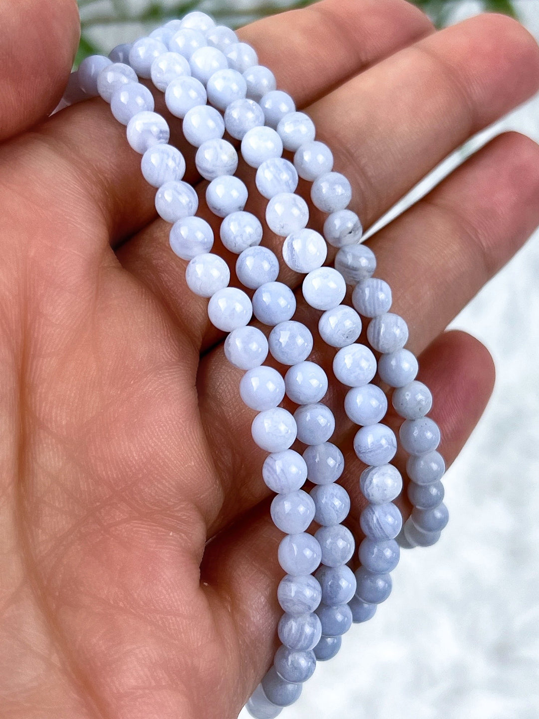 Chalcedon Armband - SoulGlow - Armband, balance, blau