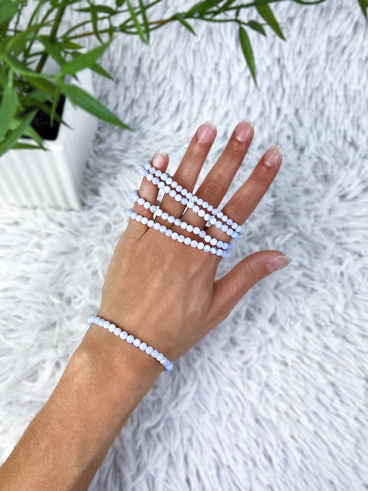 Chalcedon Armband - SoulGlow - Armband, balance, blau