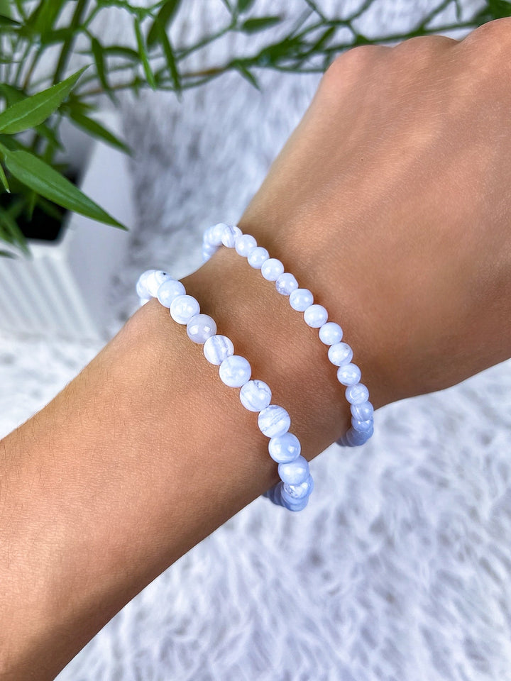 Chalcedon Armband - SoulGlow - Armband, balance, blau