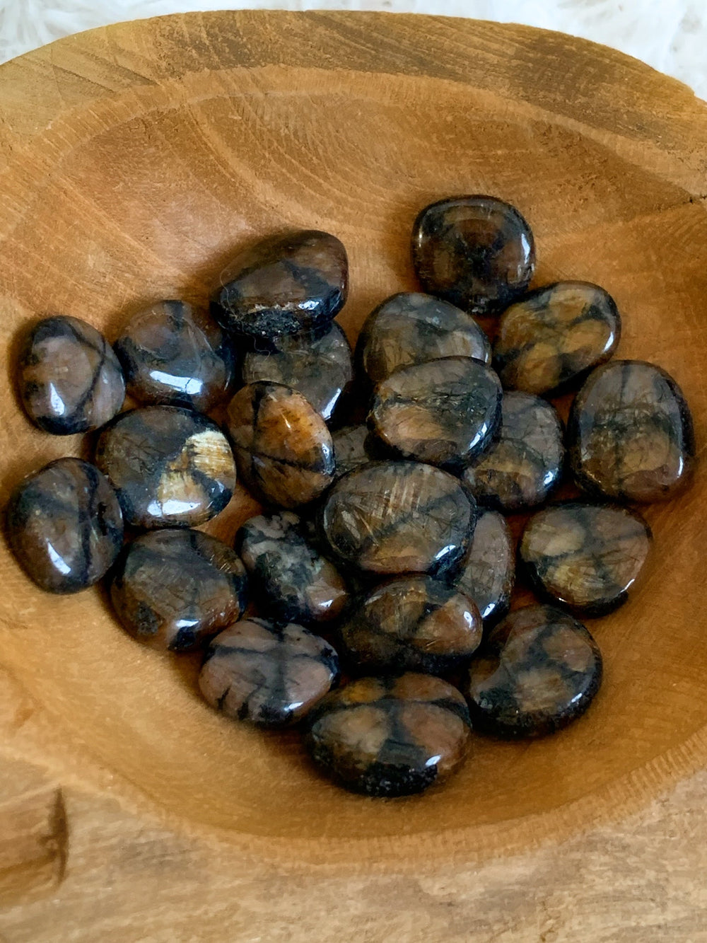 Chiastolith Scheibensteine - SoulGlow - balance, bestseller, braun