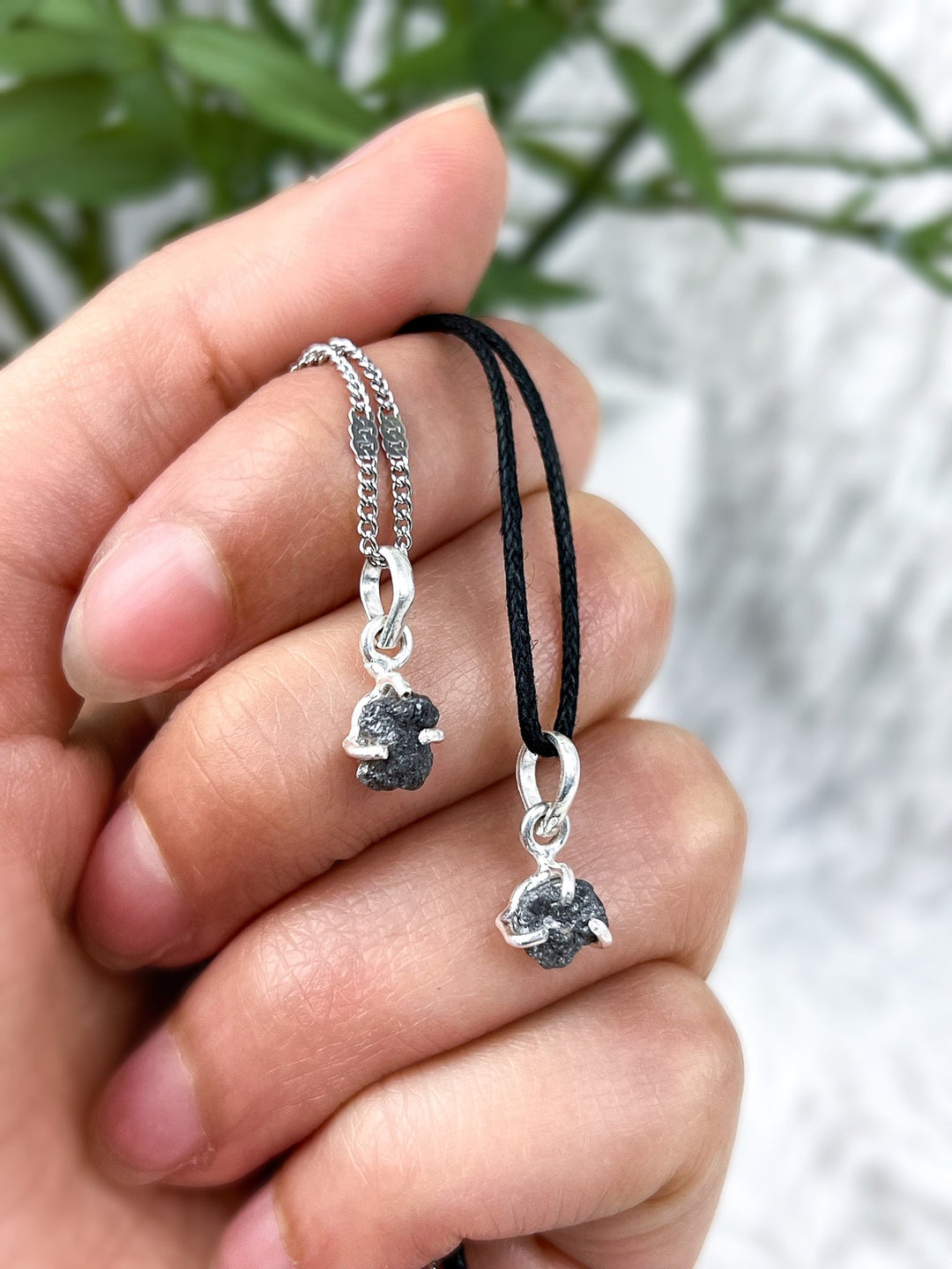 Diamant Anhänger mit 925er Silberöse - SoulGlow - 925er Silber, Anhänger mit Öse, blau