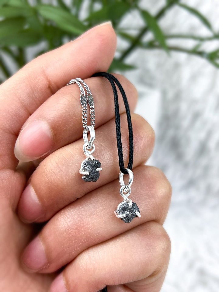 Diamant Anhänger mit 925er Silberöse - SoulGlow - 925er Silber, Anhänger mit Öse, blau