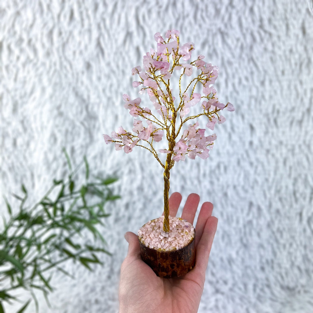 Edelsteinbaum - Amethyst, Rosenquarz, Citrin - SoulGlow - Amethyst, Aura, Baum