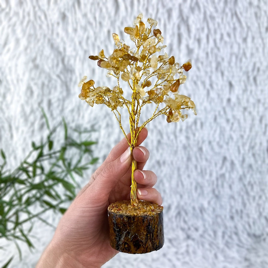 Edelsteinbaum - Amethyst, Rosenquarz, Citrin - SoulGlow - Amethyst, Aura, Baum