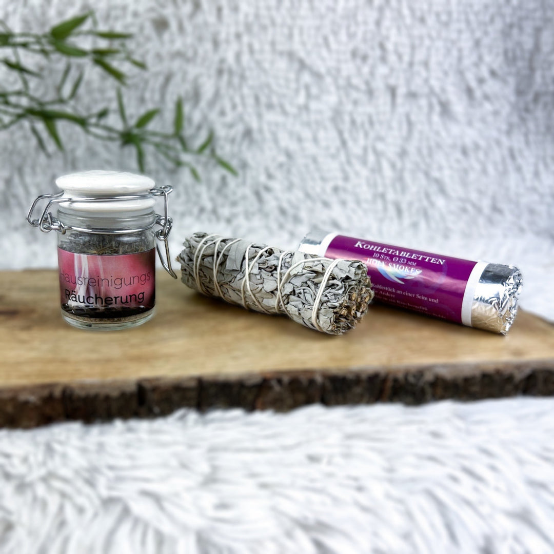 Energetische Hausreinigung Set - SoulGlow - Aura, Geschenk, Kristall Set