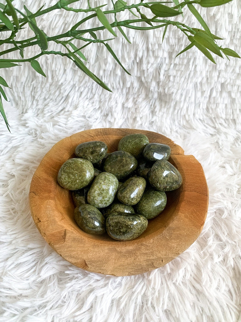 Epidot Trommelsteine - SoulGlow - balance, Energie, Epidot