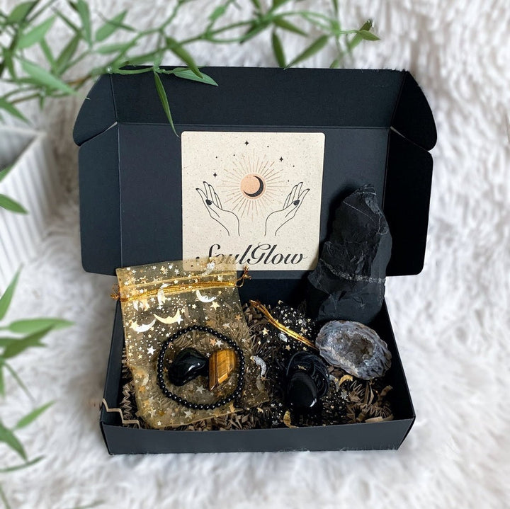 Geschenk Set mit 6 Artikeln | Spirit Guardian - Schutz & Stärke - SoulGlow - achat, Geschenk, Kristall