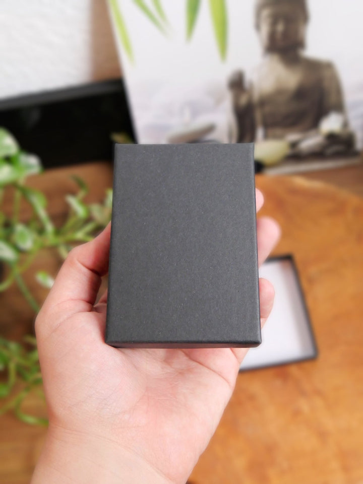 Geschenkbox, Schmuckschachtel für Ketten - SoulGlow - Anhänger mit Öse, Aufbewahrung, Baumwollband