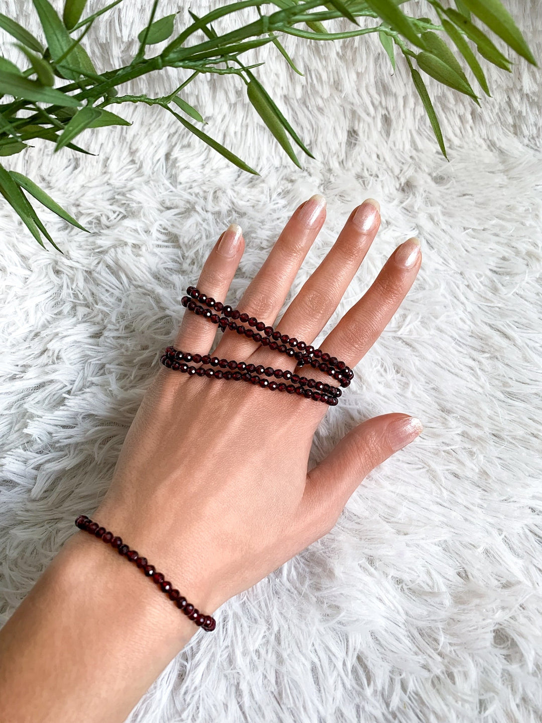 Granat Armband facettiert - SoulGlow - Armband, Energie, facettiert