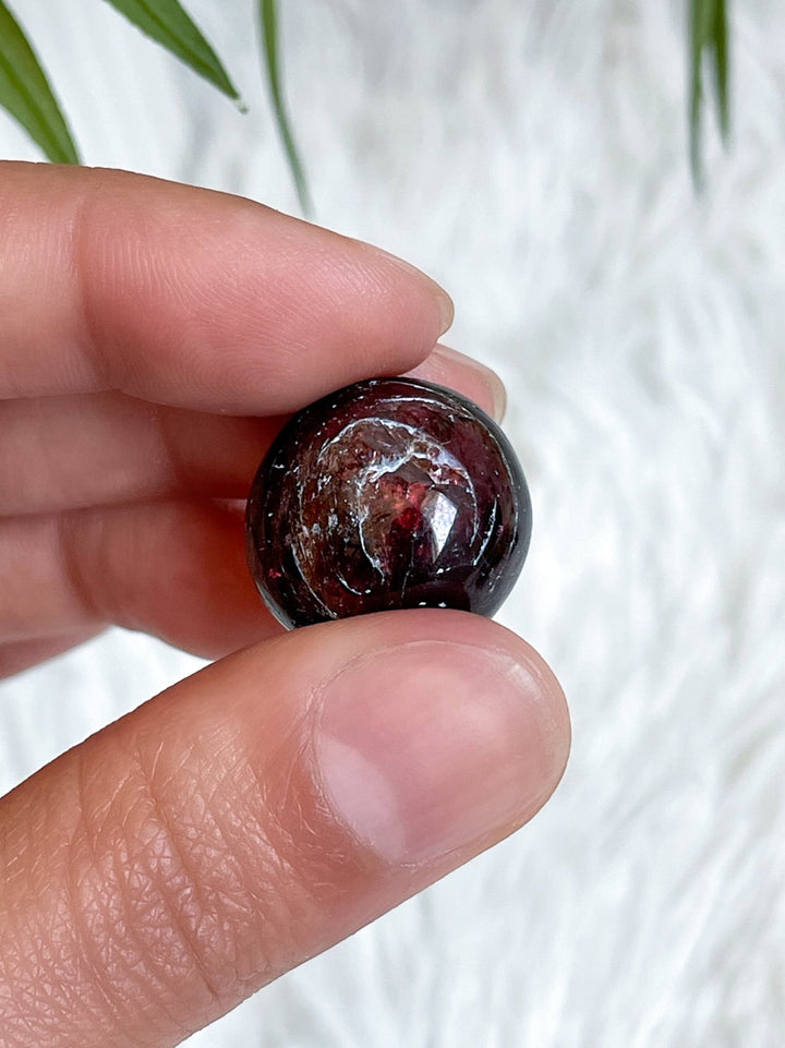 Granat Trommelsteine - SoulGlow - Energie, Fülle, Getrommelte Heilsteine