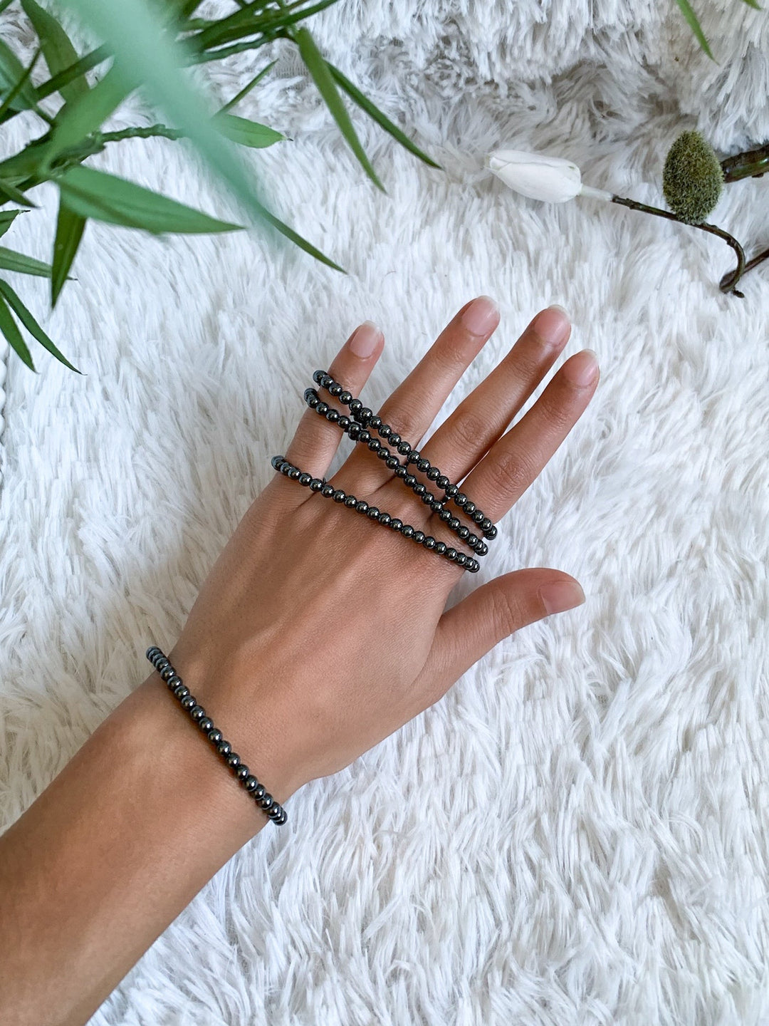 Hämatit Armband - SoulGlow - Armband, balance, entladen