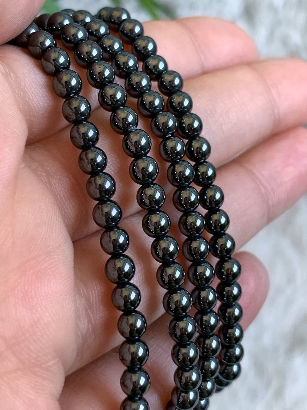 Hämatit Armband - SoulGlow - Armband, balance, entladen