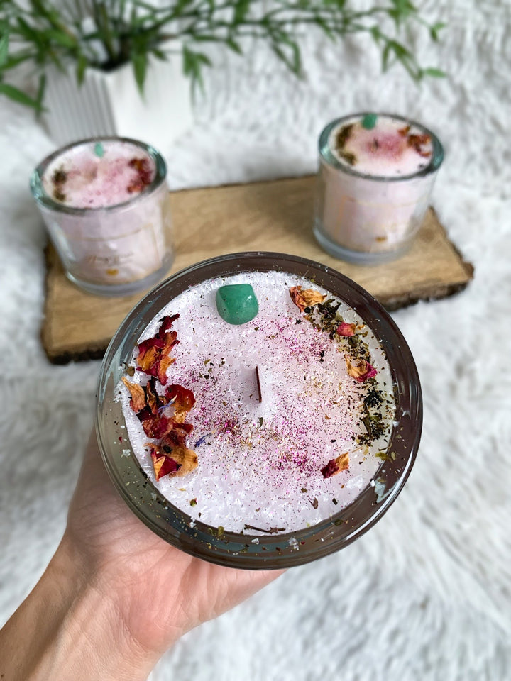 Herzöffner - Zeremoniekerze – Kakao - SoulGlow - Aura, Kakao, Kerzen