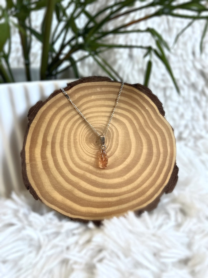 Imperialtopas Kette Unikat - SoulGlow - Energie, Fülle, Gold