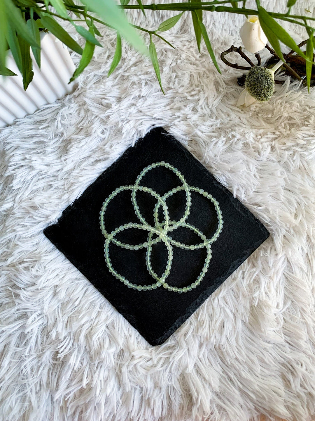 Jade Serpentin Armband - SoulGlow - Armband, balance, grün