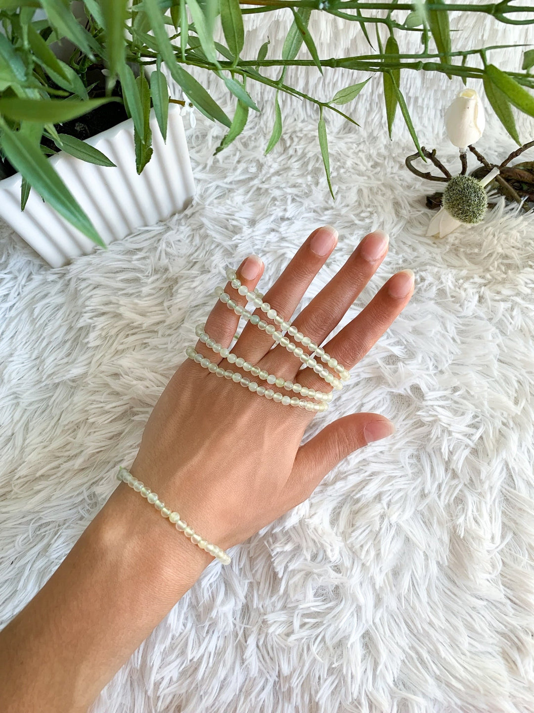 Jade Serpentin Armband - SoulGlow - Armband, balance, grün