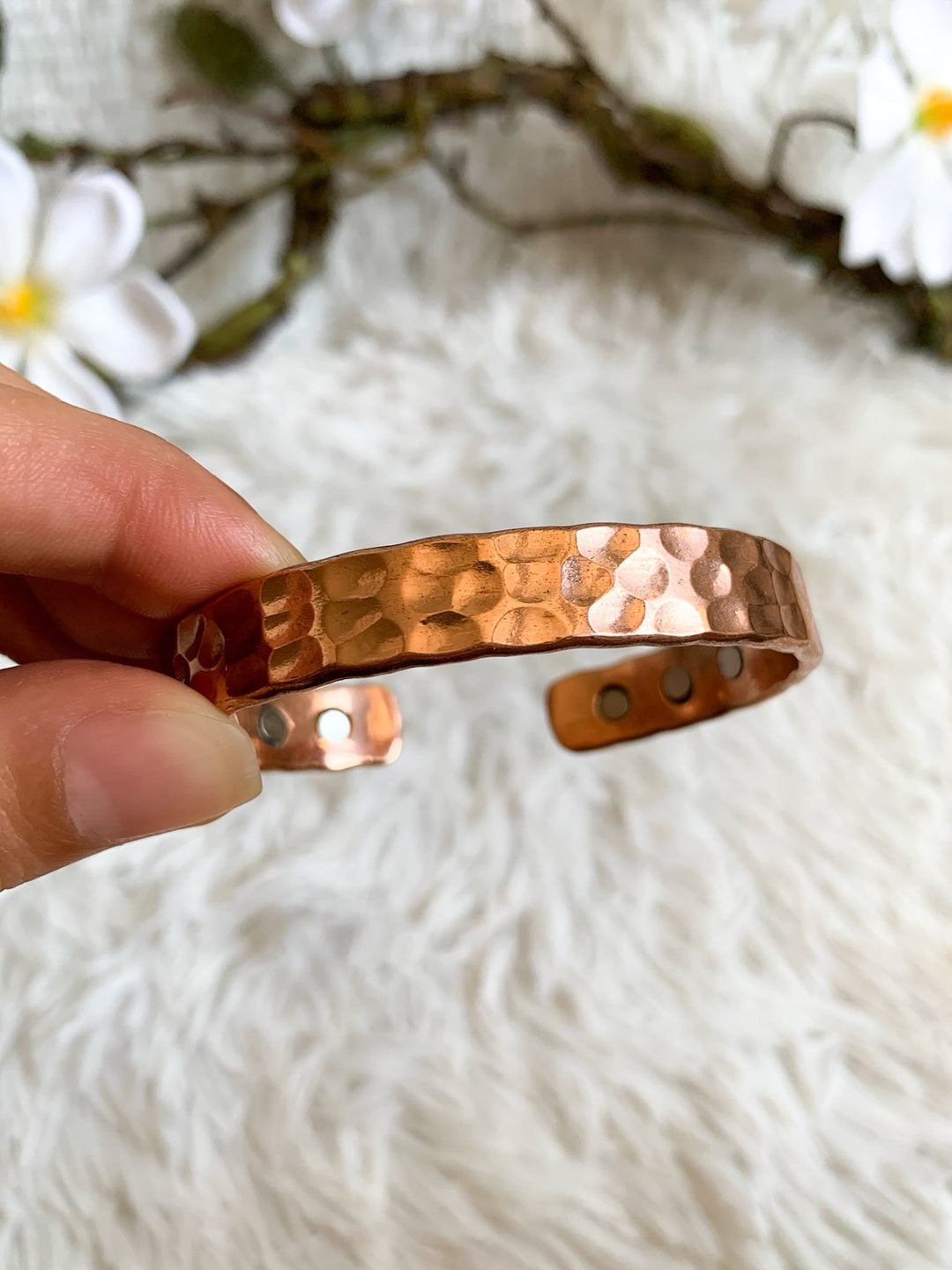 Kupferarmband, Armreif mit Magnet - SoulGlow - Armband, Energie, Kupfer