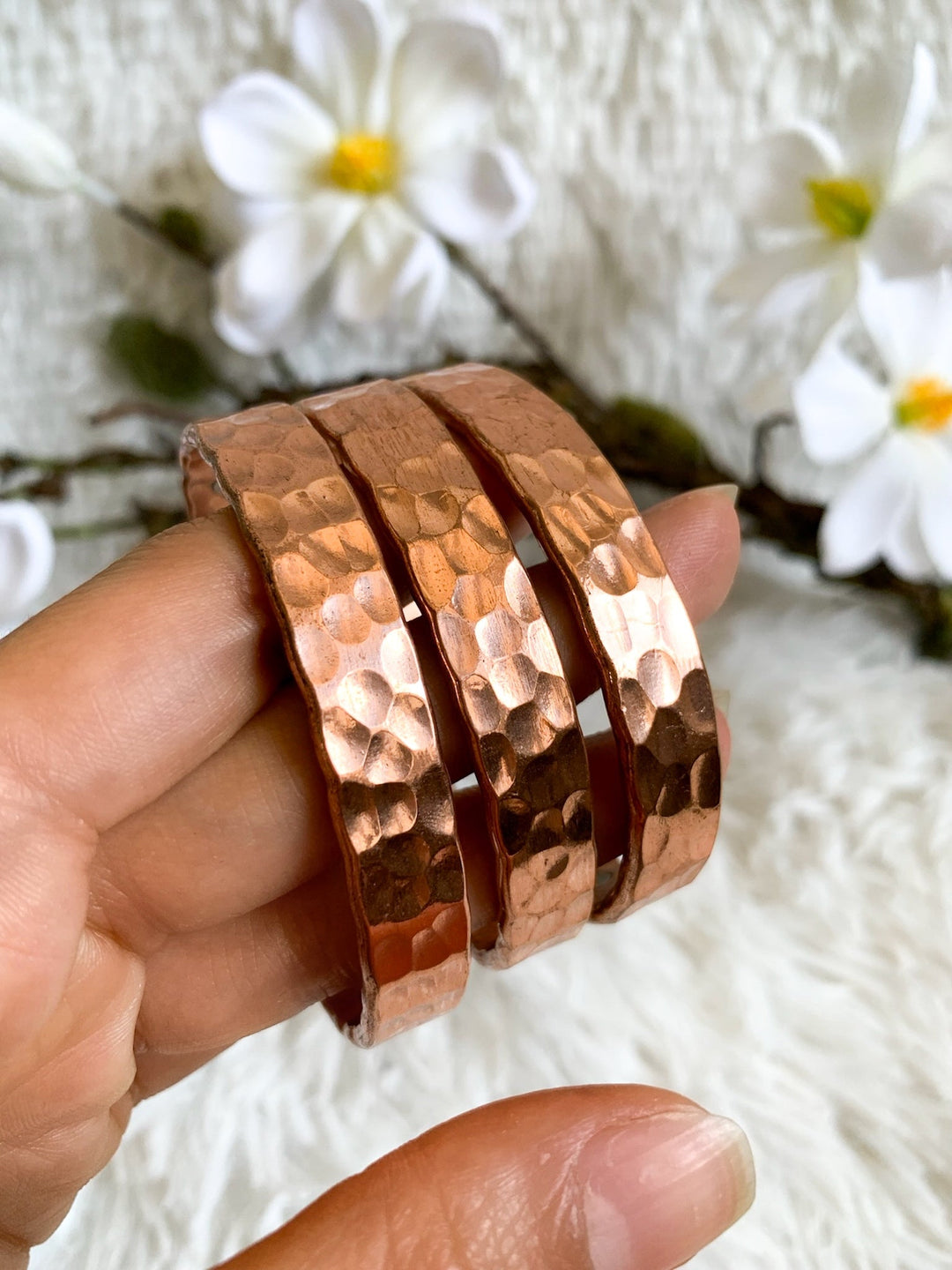 Kupferarmband, Armreif mit Magnet - SoulGlow - Armband, Energie, Kupfer