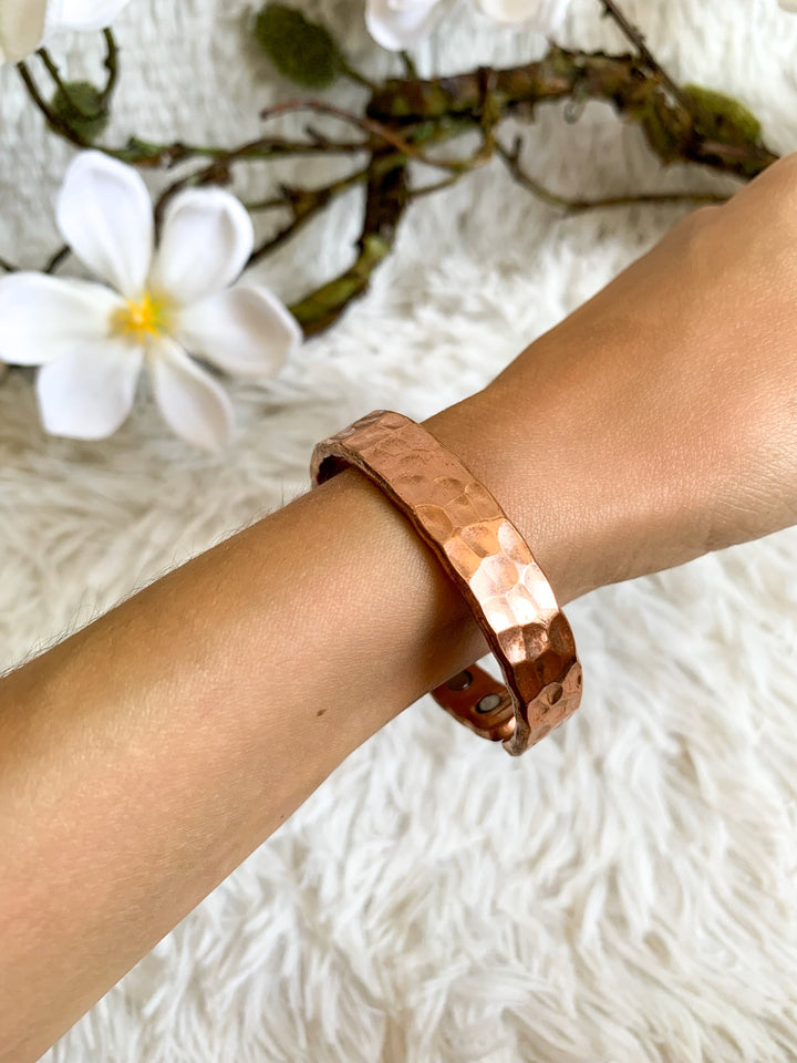 Kupferarmband, Armreif mit Magnet - SoulGlow - Armband, Energie, Kupfer