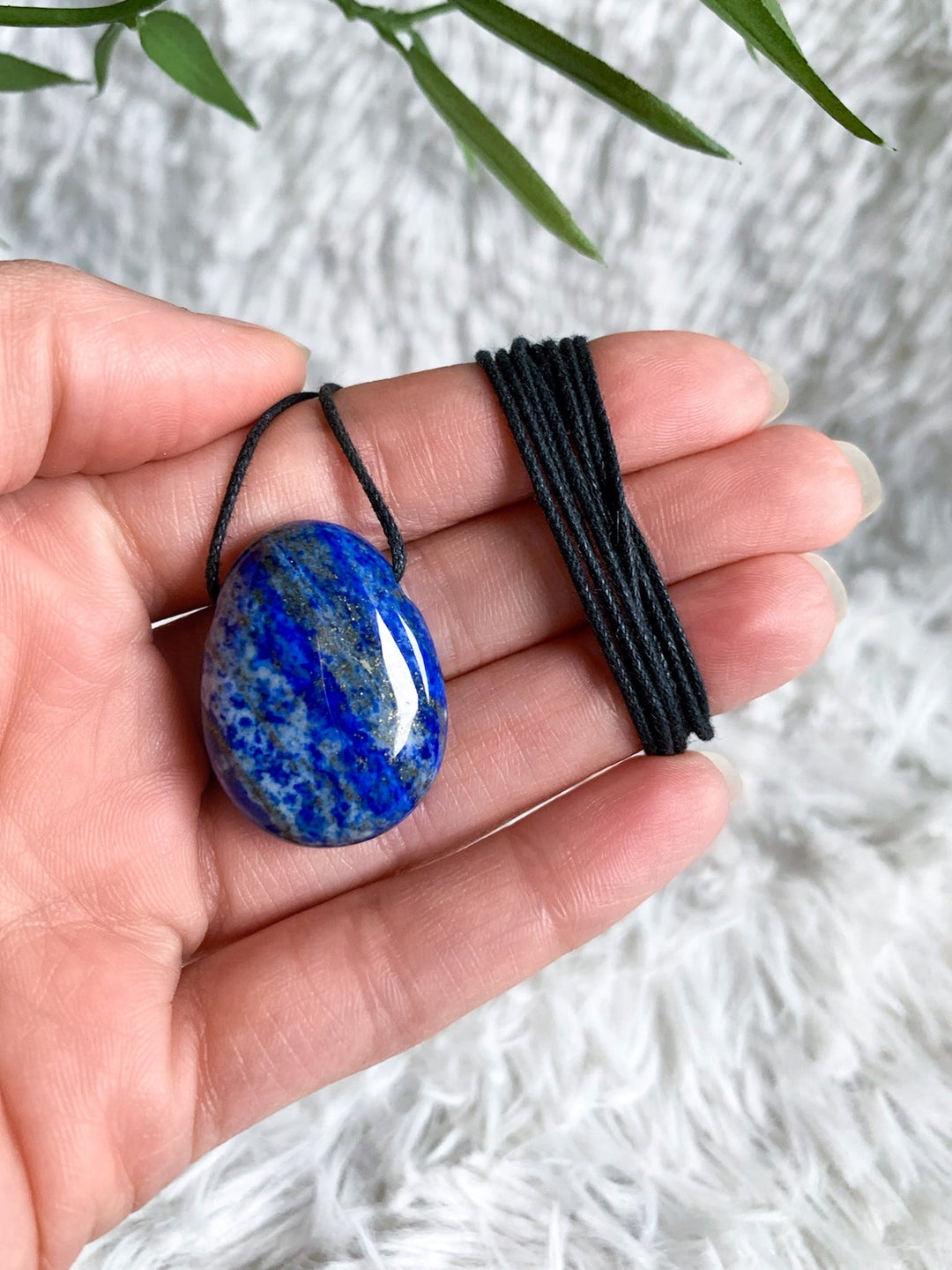 Lapislazuli Anhänger oval - SoulGlow - Anhänger, balance, blau