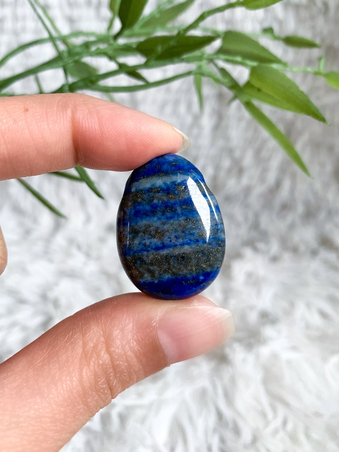 Lapislazuli Anhänger oval - SoulGlow - Anhänger, balance, blau