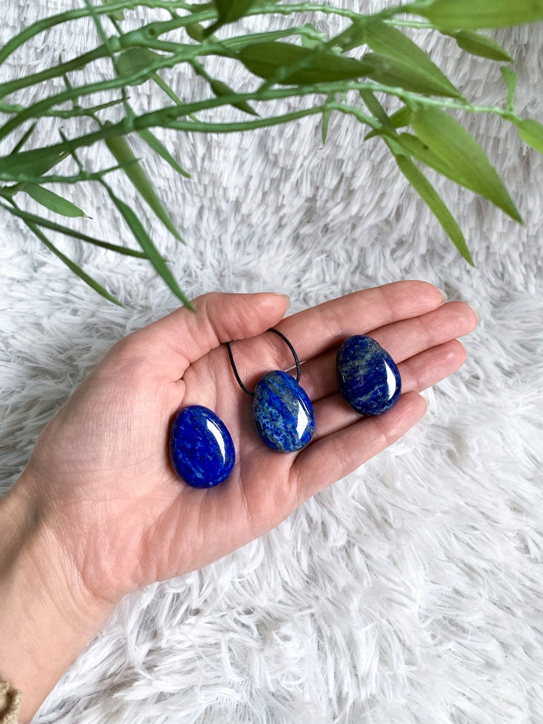 Lapislazuli Anhänger oval - SoulGlow - Anhänger, balance, blau
