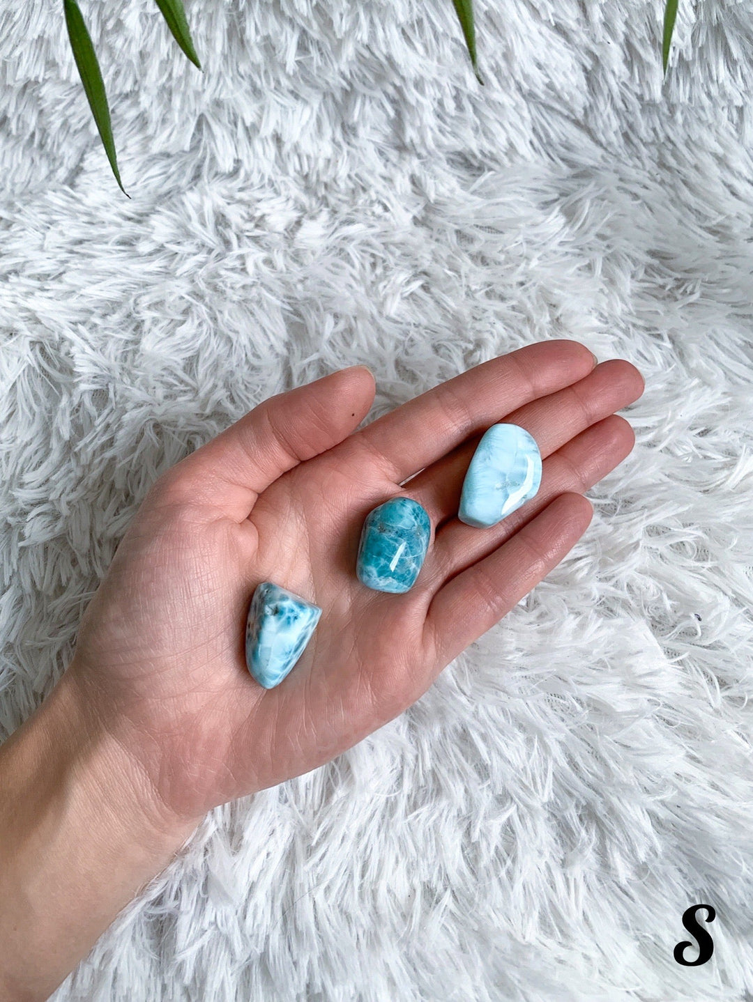 Larimar Trommelsteine - SoulGlow - _wf_cus, balance, blau