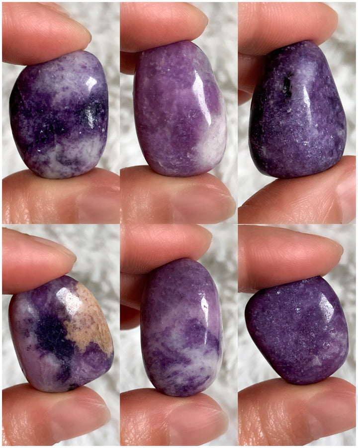 Lepidolith Trommelsteine - SoulGlow - balance, Kristall, Lepidolith
