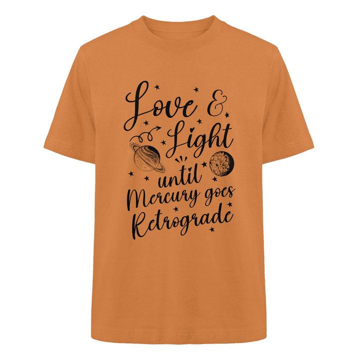 Love & Light - Heavy Oversized Organic Unisex Shirt - SoulGlow - Astrologie, Bio - Baumwolle, Heavy Oversized Organic Shirt