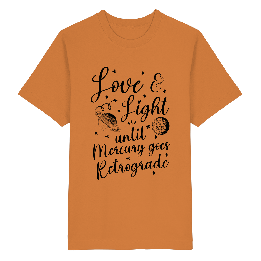 Love & Light - Heavy Oversized Organic Unisex Shirt - SoulGlow - Astrologie, Bio - Baumwolle, Heavy Oversized Organic Shirt