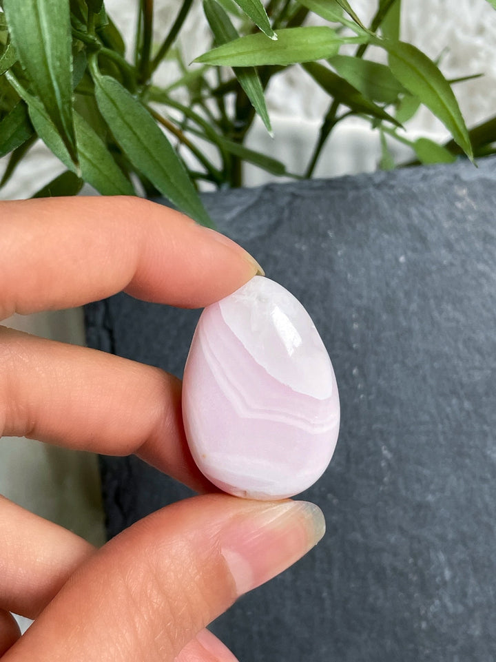 Manganocalcit, Rosa Calcit Anhänger - SoulGlow - Anhänger mit Bohrung, balance, Manganocalcit