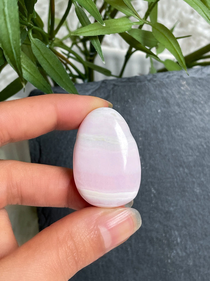 Manganocalcit, Rosa Calcit Anhänger - SoulGlow - Anhänger mit Bohrung, balance, Manganocalcit