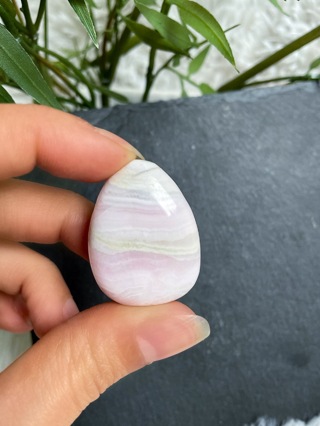 Manganocalcit, Rosa Calcit Anhänger - SoulGlow - Anhänger mit Bohrung, balance, Manganocalcit