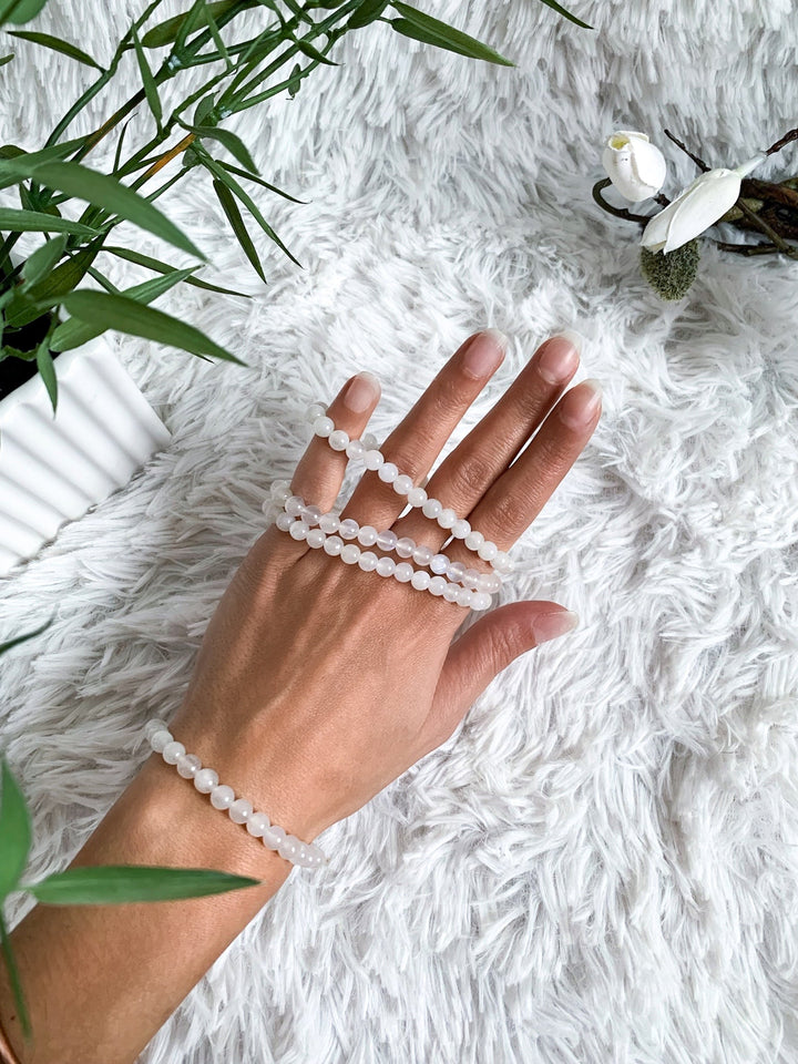 Mondstein Armband Blauschimmer - SoulGlow - Armband, balance, Blauschimmer
