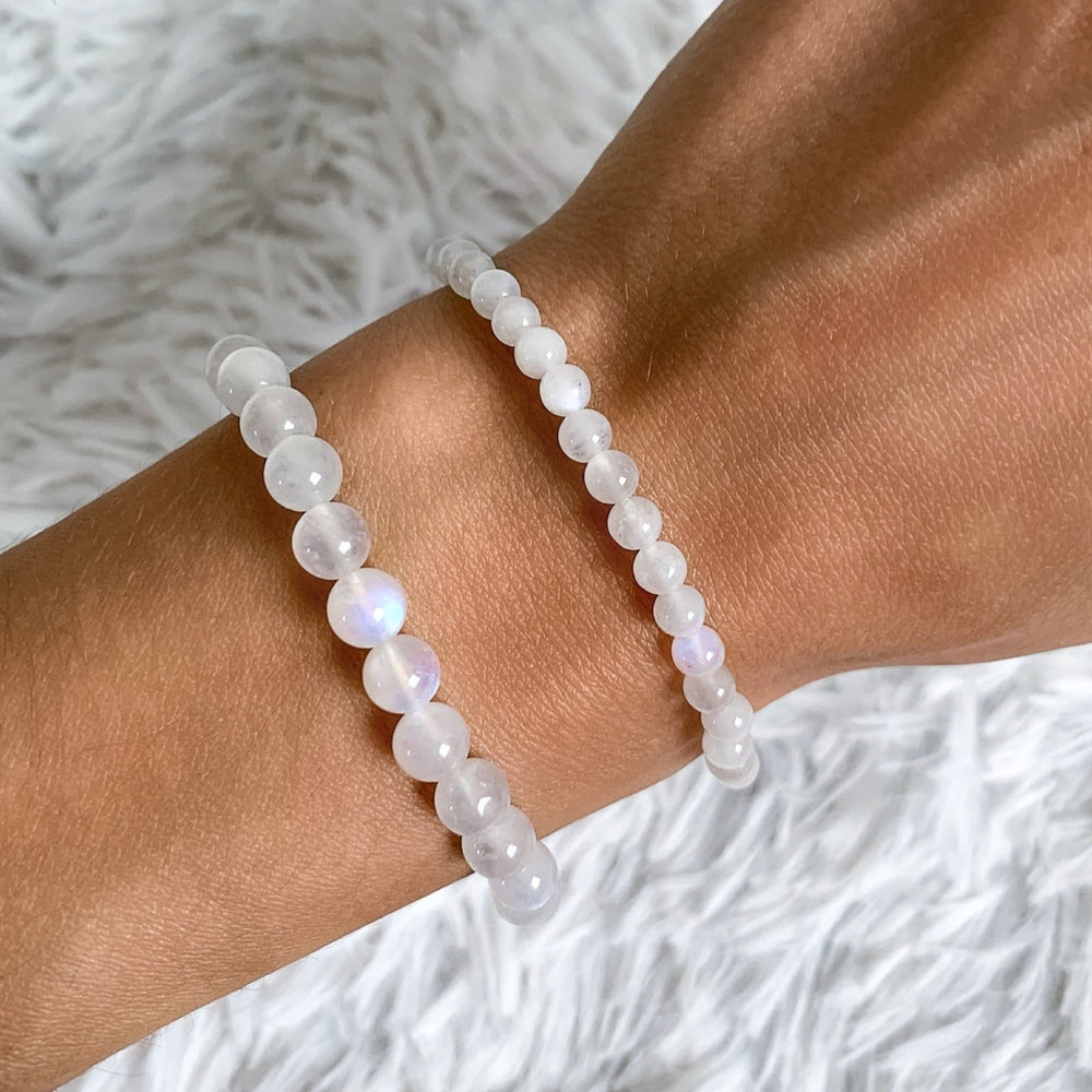 Mondstein Armband Blauschimmer - SoulGlow - Armband, balance, Blauschimmer