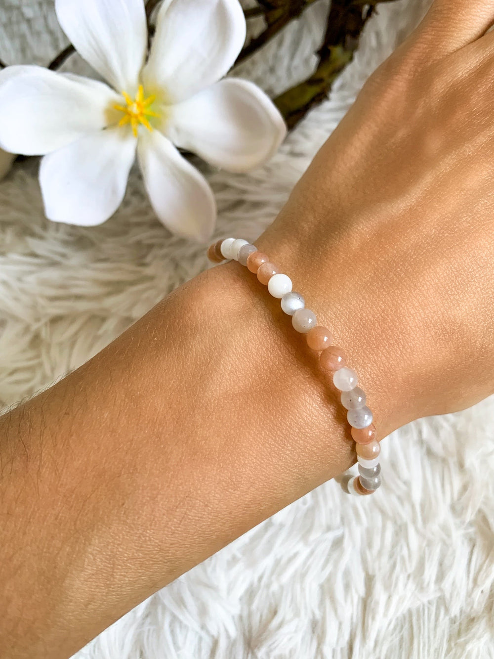 Mondstein Armband Bunt - SoulGlow - Armband, balance, bunt