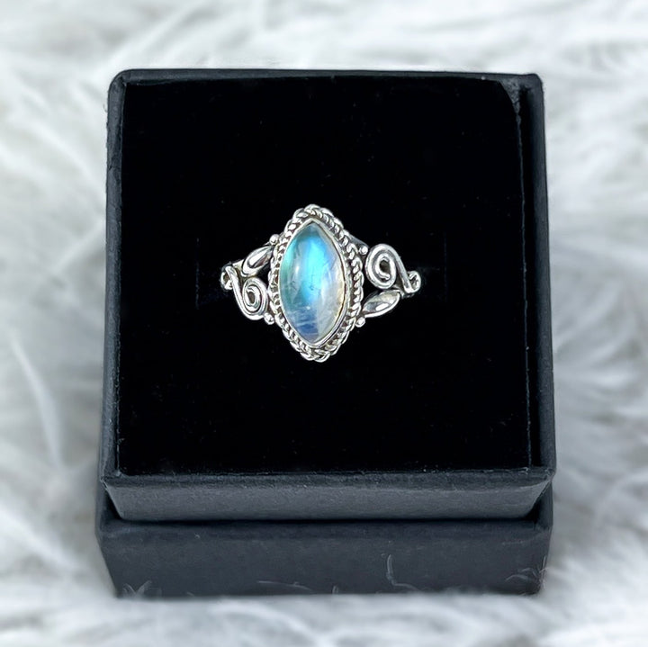Mondstein Ring - 925er Silber - SoulGlow - 925er Silber, balance, Liebe