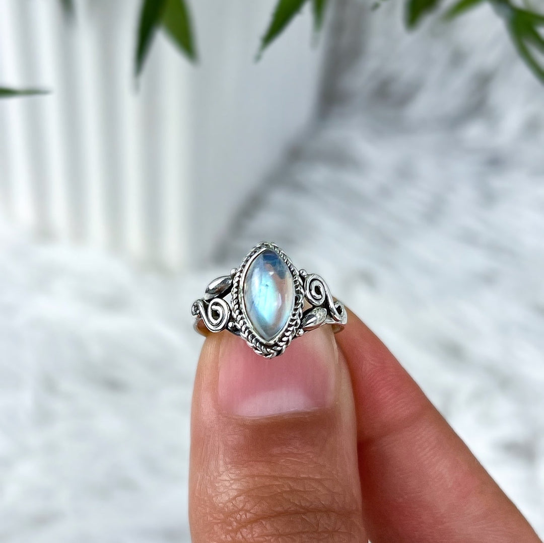 Mondstein Ring - 925er Silber - SoulGlow - 925er Silber, balance, Liebe
