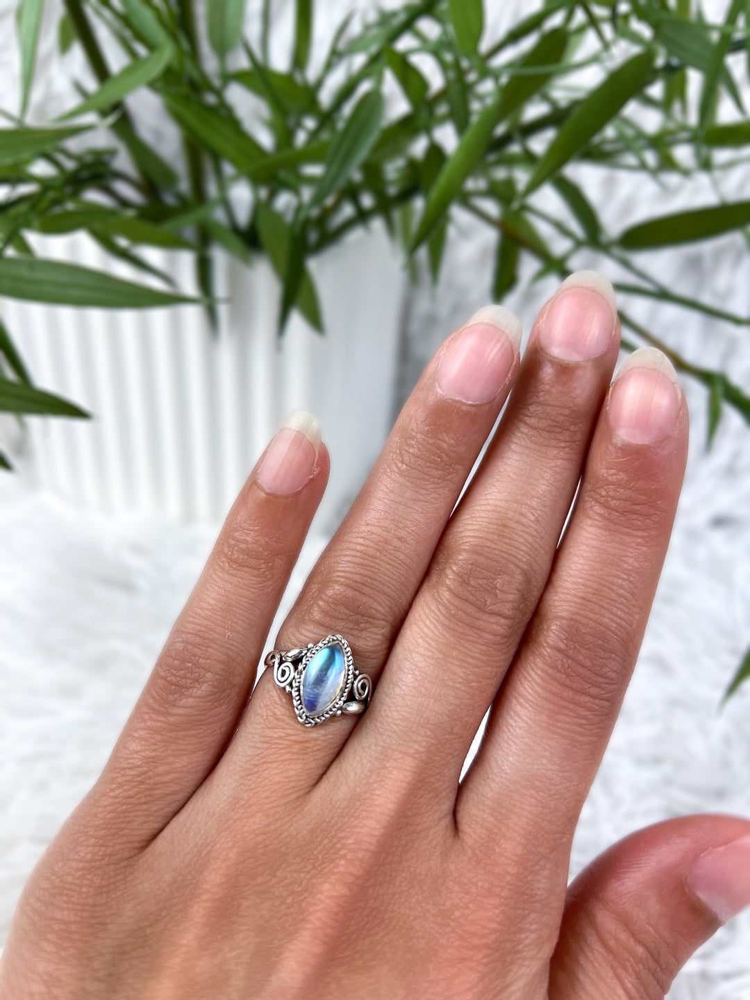 Mondstein Ring - 925er Silber - SoulGlow - 925er Silber, balance, Liebe