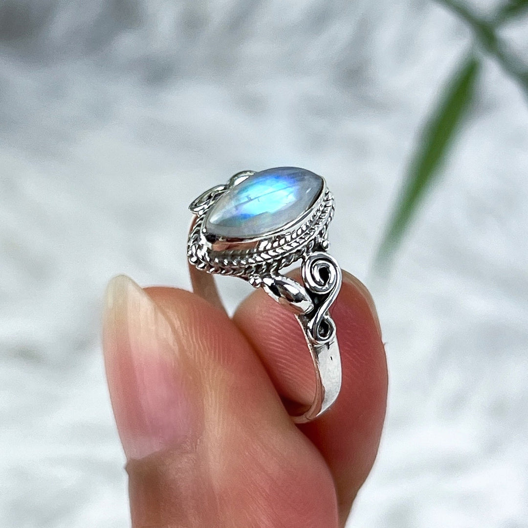 Mondstein Ring - 925er Silber - SoulGlow - 925er Silber, balance, Liebe