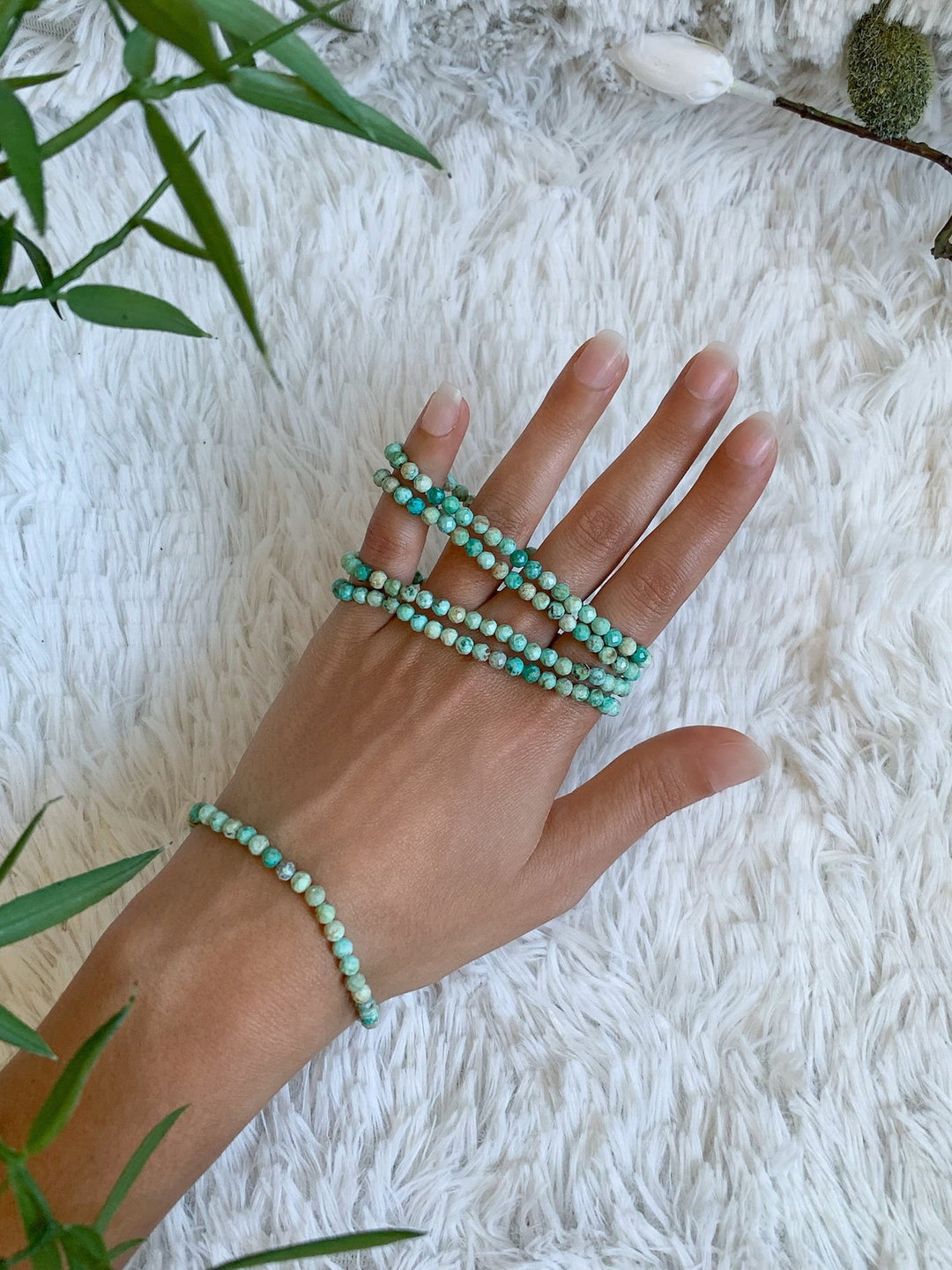 Natur Türkis Armband - SoulGlow - Armband, balance, Energie