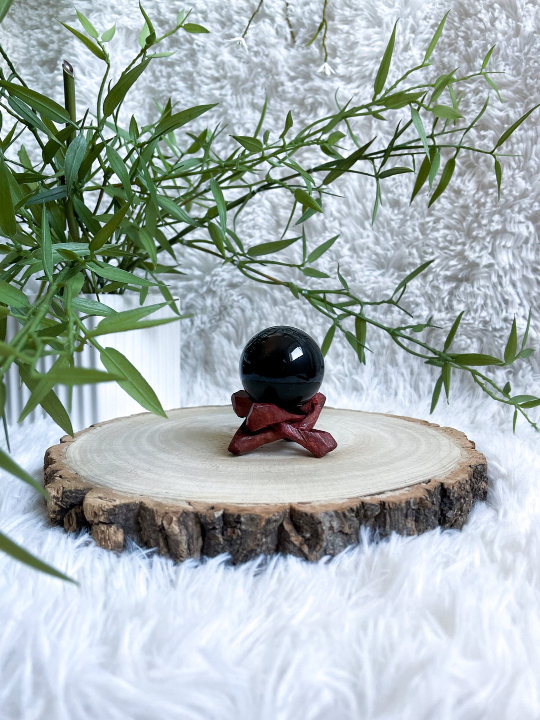 Obsidian Kugel - SoulGlow - balance, geschliffene Form, Kristall