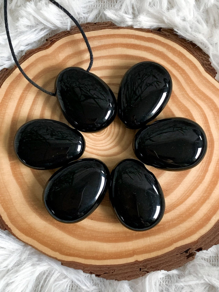 Onyx Anhänger oval - SoulGlow - Anhänger, balance, Gebohrter Anhänger
