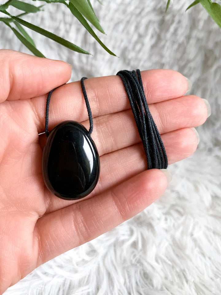 Onyx Anhänger oval - SoulGlow - Anhänger, balance, Gebohrter Anhänger